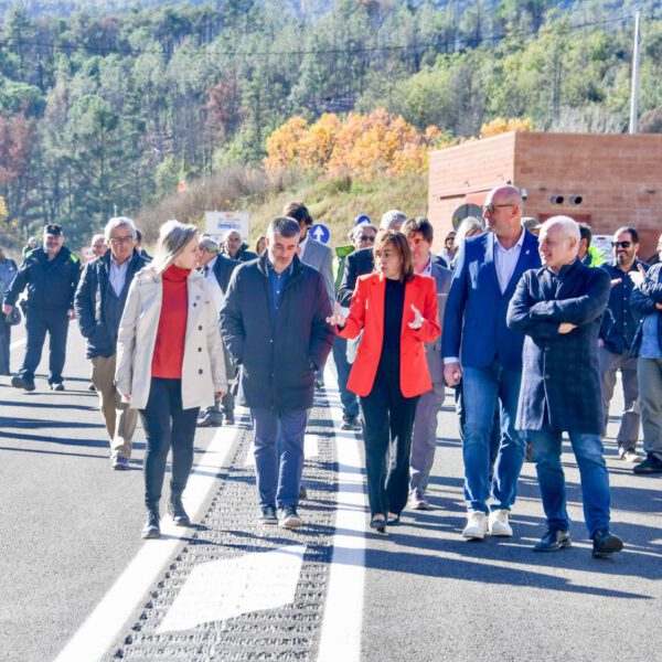 Inauguració de la nova variant de la C-63 a Anglès