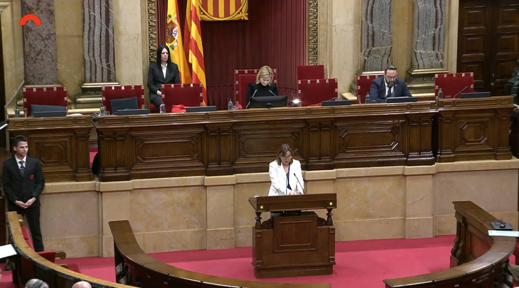 Sessió plenària de gener del Parlament